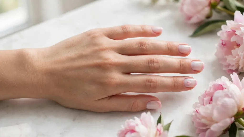 Nails for 10 year olds: pastel manicure designs on short rounded nails