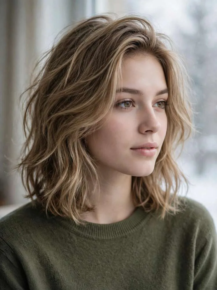 Dark Suede Blonde blonde shade, winter hair color idea 18